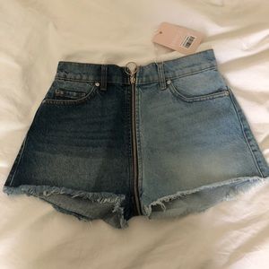 Two tone Revice denim shorts!